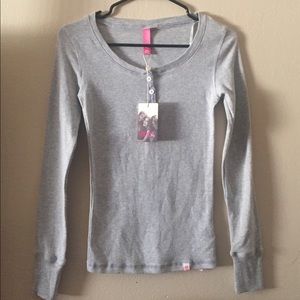 Cotton On Body Henley Top Grey